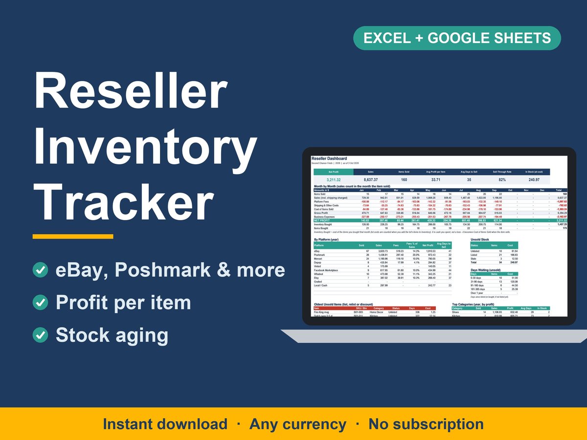 Reseller Inventory & Profit Tracker